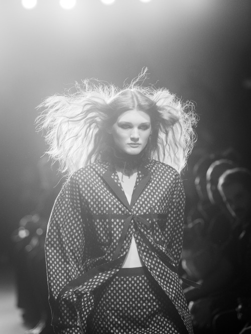 I woke up like this@adamselman runway show at NYFWPhoto @colindouglasgray www.ilovecolingray.com