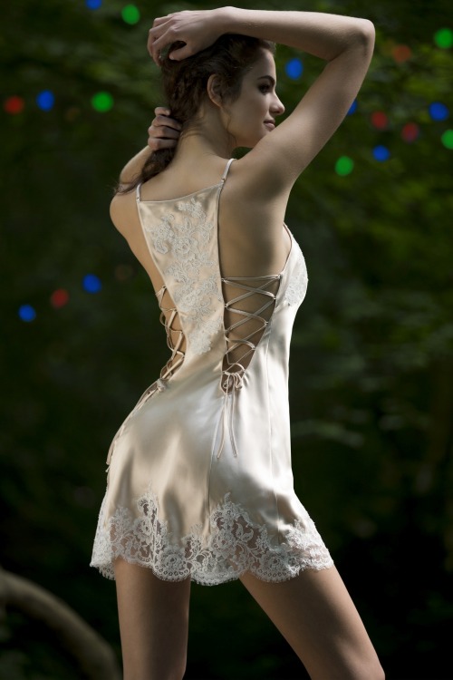 Marjolaine Egerie Cream Silk Nightdress