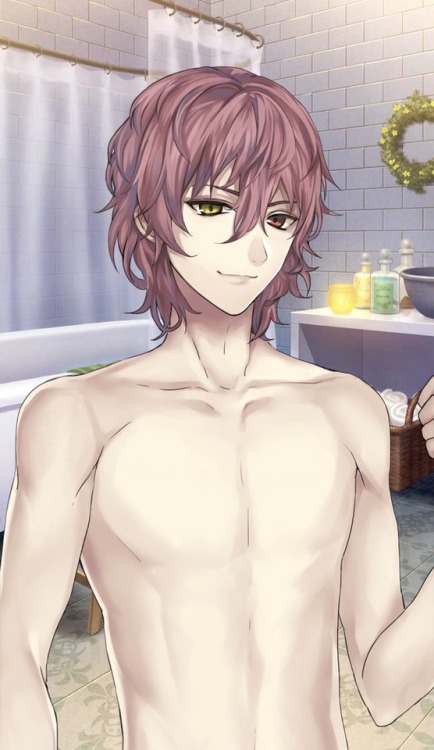 acrispyapple:for posterity! shirtless sprites from the current event in jp (恋するふたりのバスタイム) + the red 