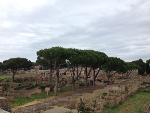 didoofcarthage:Looking down on Ostia Antica. 