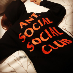 byetoyoua: ANTI SOCIAL CLUB  Hoodie  //