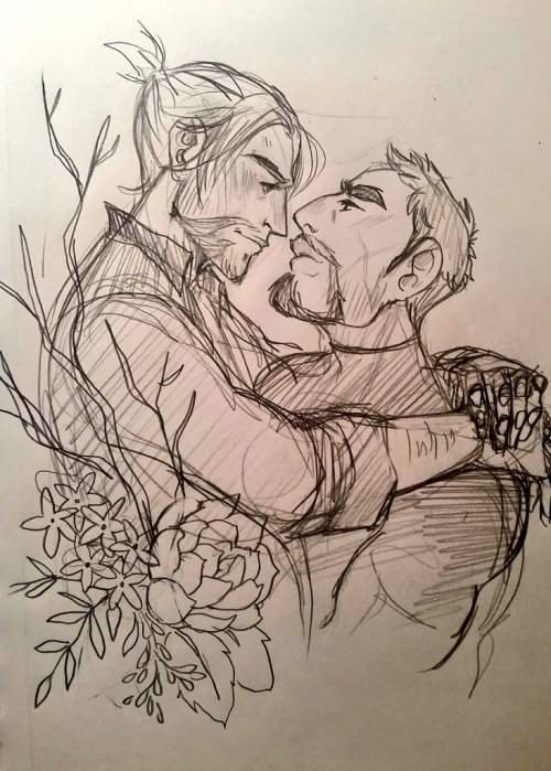 A handful of trashy Overwatch sketches from twitter
