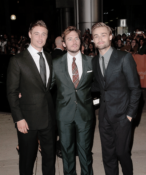 Max Irons, Sam Claflin and Douglas Booth attend the “The Riot Club” premiere during the 