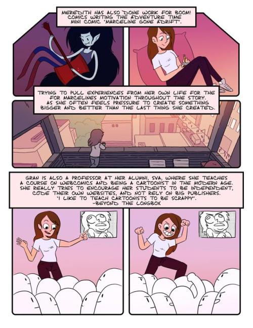 Hey look at this fun comic/report I made about Meredith Gran for made comics history class!