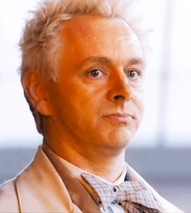 arcadiaego: williamtheconqeuror: michael sheen as crowley as aziraphale ACTING