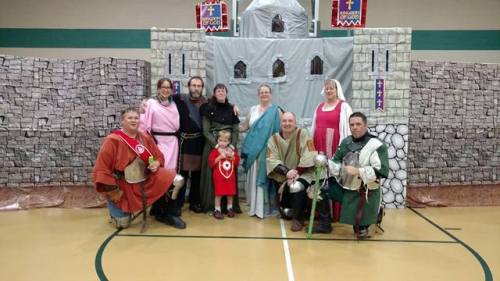 We did a little demo for a VBS that had a medieval theme. We fought sword and shield and then I did 