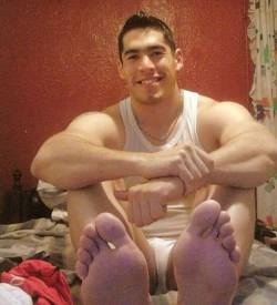 Bound guys feet