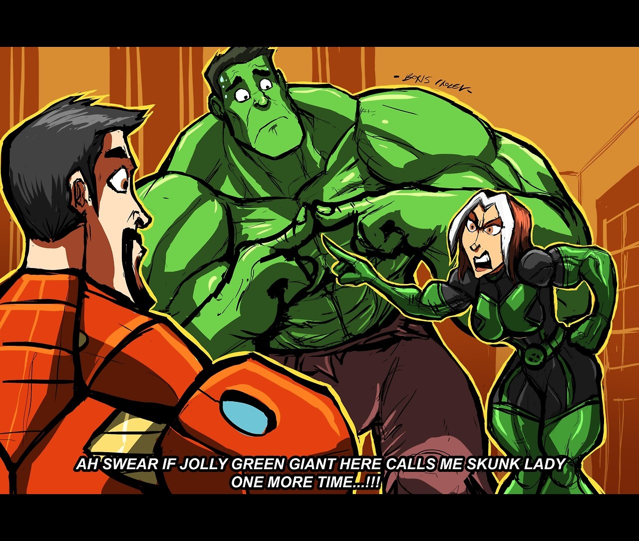 sabrerine911: sabrerine911:   And the Avengers + X-men thingy I did with Iron Man,Hulk
