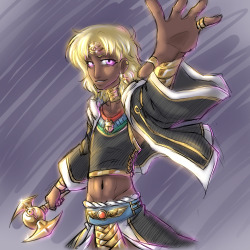 fangirltothefullest:Sometimes you gotta draw Marik as the Gravekeeper’s Descendant because that’s exactly what he is. His tastefully exposed midriff has been and always will be the death of me.