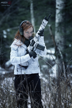 weaponoutfitters:  etherealrose-mdl with a Centurion Arms Modular Rail build