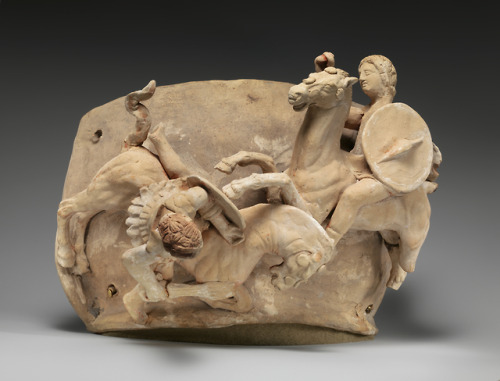 met-greekroman-art:Terracotta relief probably from a funnel vase, Greek and Roman ArtRogers Fund, 19