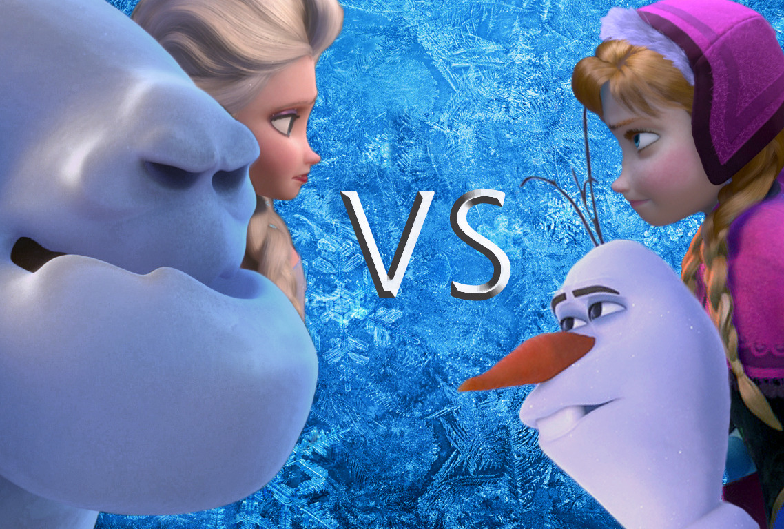 constable-frozen:  olaf vs marshmallow  STOP