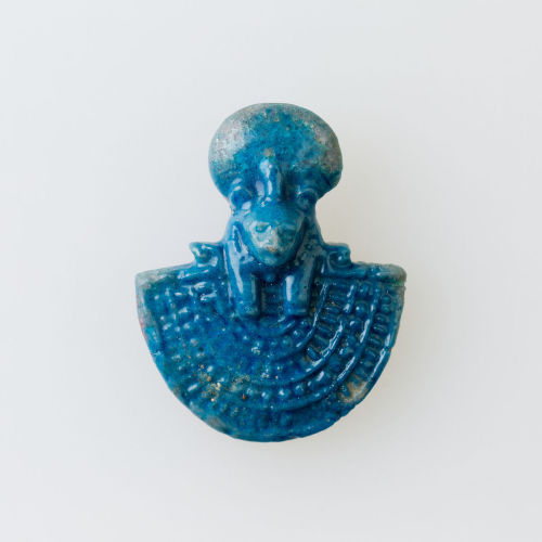 nesirtyre: Egyptian aegises with the head of goddess Sekhmet/Bast, part of the collection of Metropo