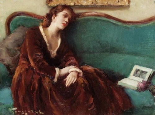 artofrestraint:  Fernand Toussaint (1873-1955)Daydreaming