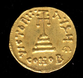 Gold Solidus of Constans II (641–68)Early Byzantine coin, minted in Constantinople.Met Museum