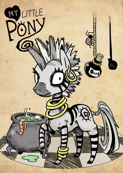 Tim burton style MLP~2.