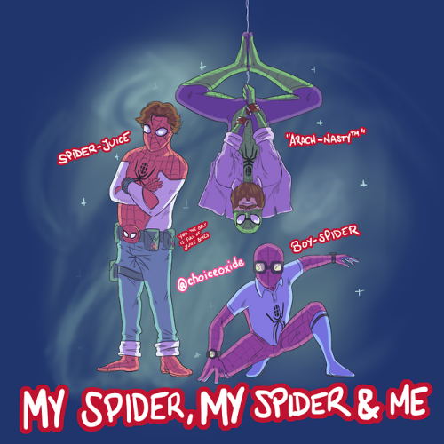 boudicathebrave: choiceoxide: Welcome to My Spider, My Spider and Me, an advice show for the intredi