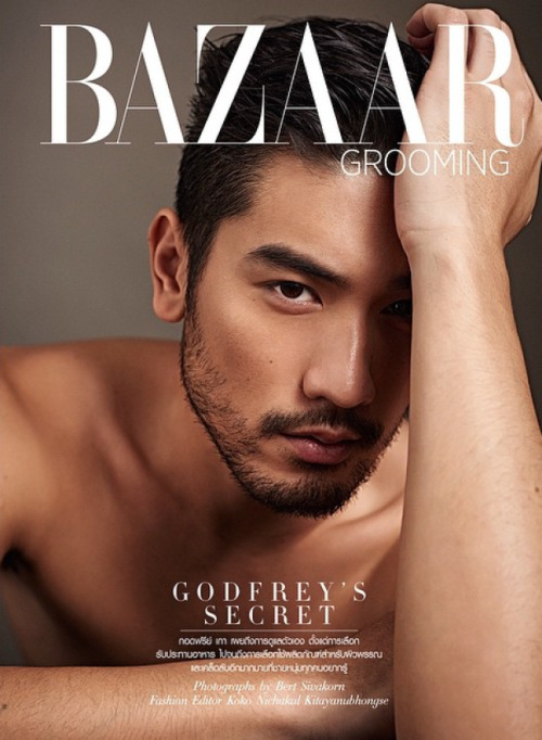 labias:global-fashions:Godfrey Gao - Harper’s Bazaar Men Thailand S/S 2015photos Bert Sivakorn Chota