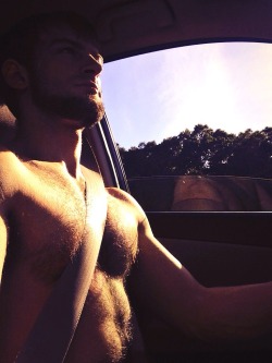 bravodelta9:  Driving shirtless in traffic.