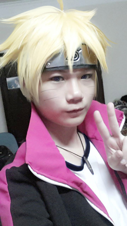 natto-nguyen:  me in boruto’s cosplay(it’s just a costest), i’m gonna wear him next weekend’s event in ho chi minh city with my friend who is also an SS/BS shipper and cosplay sarada >__