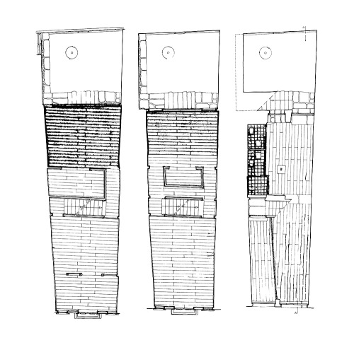 &lsquo;Casa da Rua Nova&rsquo;, building renovationGuimarães, Braga, Portugal; 1985-8