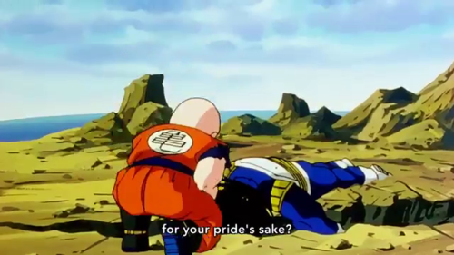 Kuririn being the biggest hypocrite of the arc in this moment.  Homie seems to have forgot