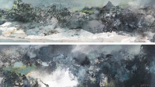 insipit:Hong Ling (洪凌) (1955, China)Abstract landscapesHong Ling is a contemporary Chinese painter, 