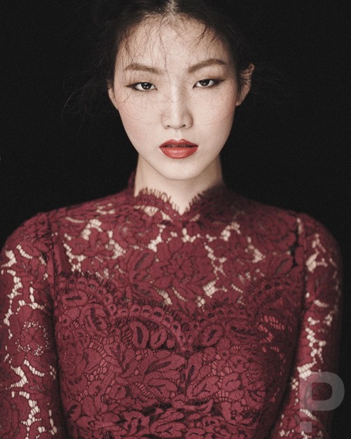 koreanmodel: Lee Sa Rang by Kim Moo Il for Singles Korea Wedding S/S 2016 v&mdash;ogue.tu