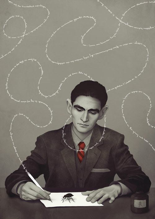 cafeinevitable: Franz Kafka by Bjorn Griesbach