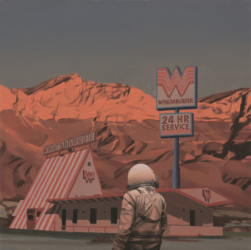 neutrinotempest:supersonicart:Scott Listfield’s “Franchise.”Paintings from ar