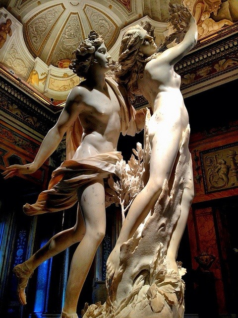 fuckyeahrenaissanceart:Villa Borghese - Apollo and Daphne, Bernini