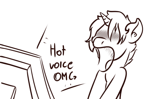 imspainter:  Skyping with Muffin and his vioce UNF! OMG SO HOT! XD  X3!