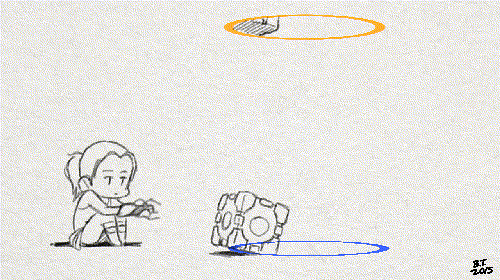 Not mine, but as with most gifs, the best ones tend to come from Portal.