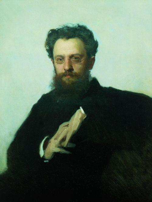 Adrian Viktorovich Prahova portrait, art historian and art critic, 1879, Ivan KramskoiMedium: oil,ca