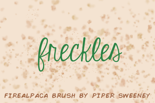 thelegendofpiper: i couldn’t find a natural-looking freckles brush for firealpaca, so i made m