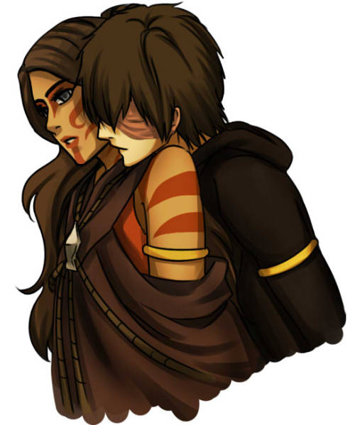 drunkzutarafeels:  Zutara Secret Santa - Spirits by ~beanaroony