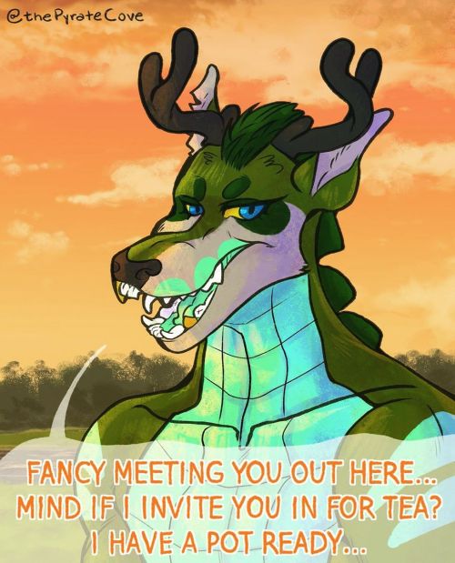 You run into a resident if the swamp you’ve been exploring. Do you accept his invitation? #furry #fu