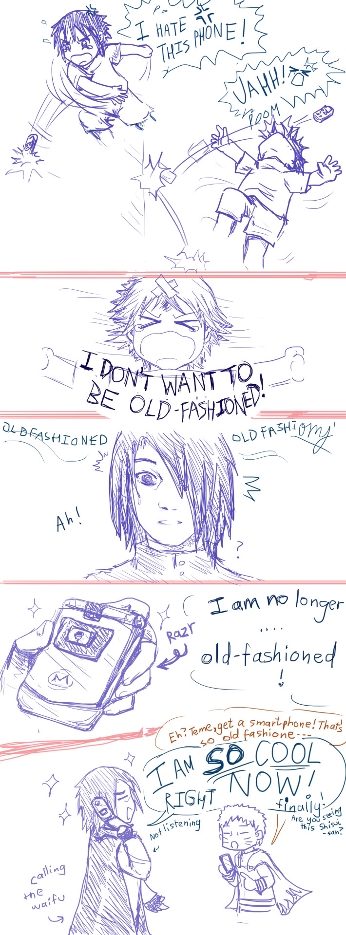xenaphobiia:  onemerryjester:  ~~Sasuke’s Phone Chronicles~~I had to join the club. Thanks