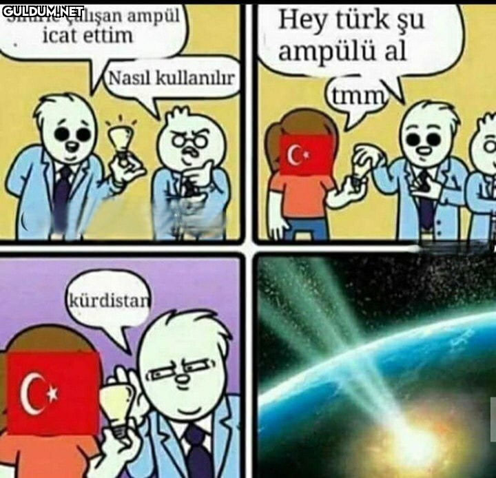 - Sinirle çalışan ampül...