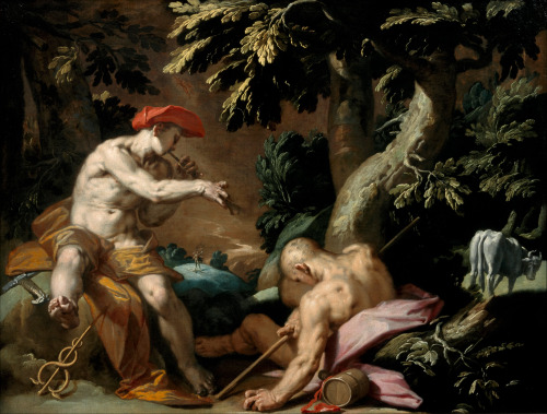 lionofchaeronea:Mercury, Argus, and Io, Abraham Bloemaert, ca. 1592