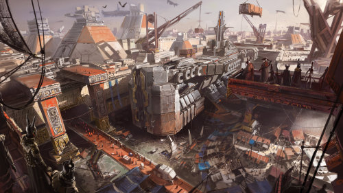 Seaport by neisbeisMore concept art here.