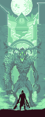 cannonbreedpixels:  Once i saw the trailer, I had to make that wolf monster boss. I bought a ps4 just for this game odgsnlkdna’klgg’klfj’kfdn’bl 