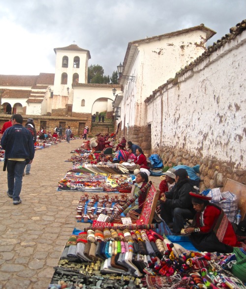 Mercado para los turistas, Chinchero, Perú, 2010.