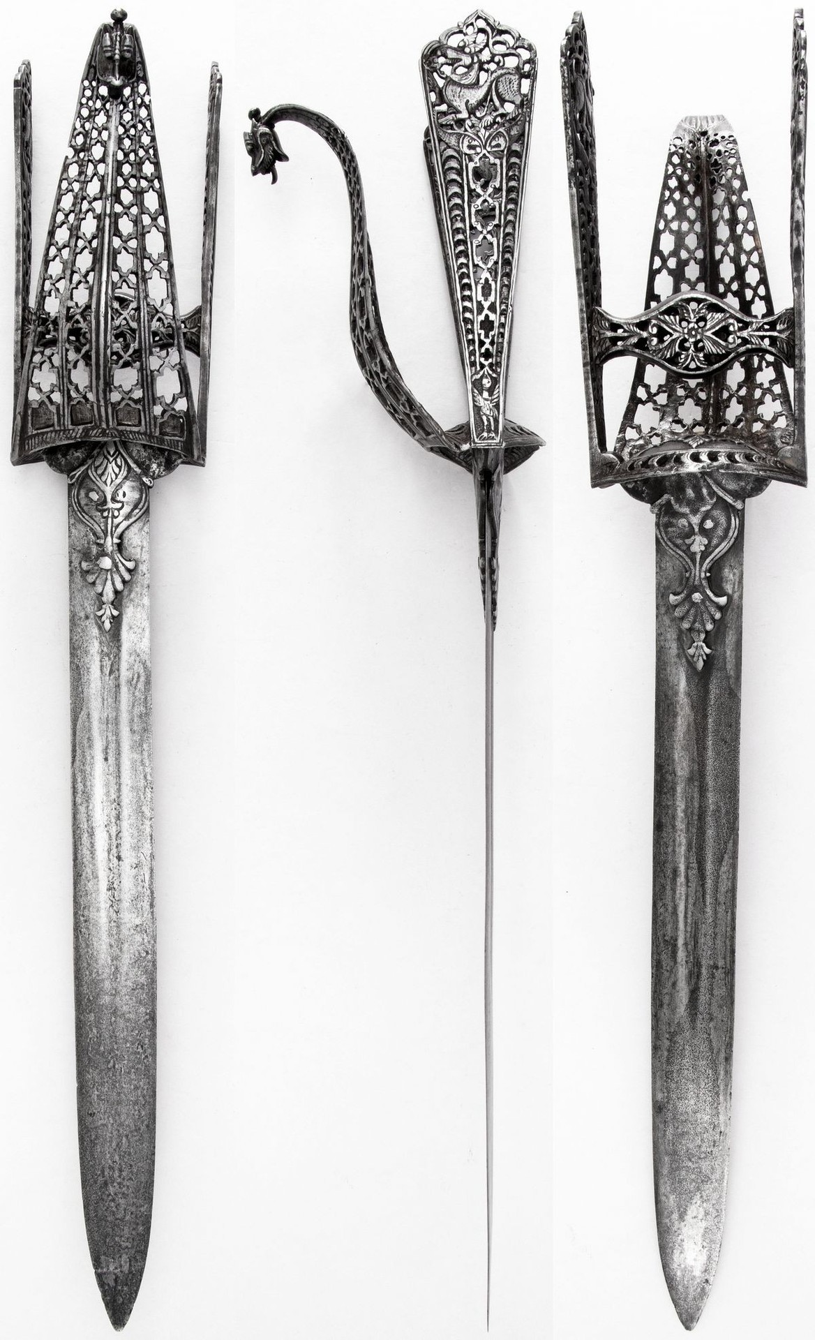 armthearmour: A beautiful Hooded Katar, Thanjavur, India, ca. 17th century, housed