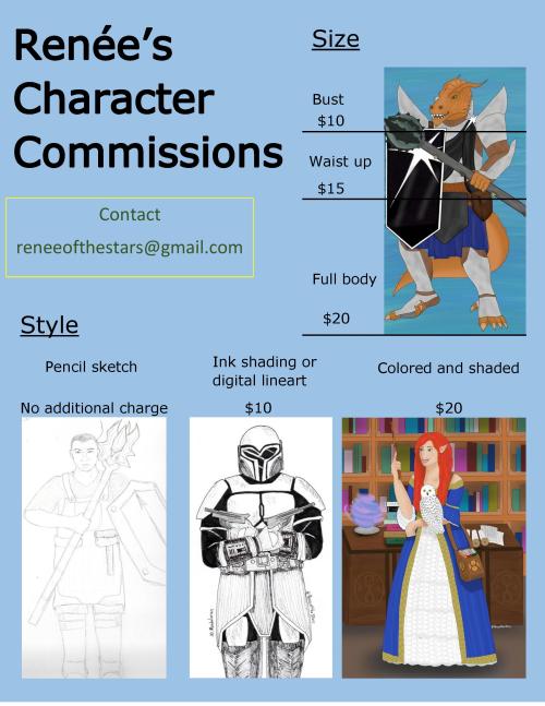 COMMISSIONS!!My friends, my friends! I’ve decided to open commissions! Click “