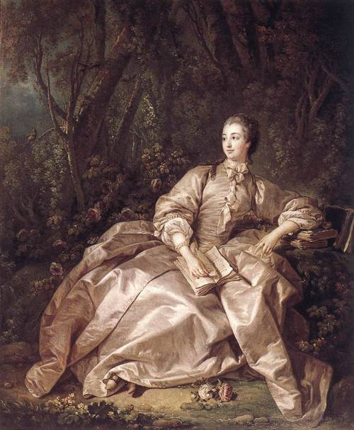 Madame de Pompadour, 1758, Francois BoucherMedium: oil,canvas