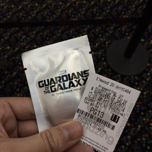 thezookeeperisveryfondofrum:  durnesque-esque:  youwillcurse:  Got a pin for coming to the non-3D midnight show!  …. that doesn’t look like a pin.  Looks like they’re guarding more than just the galaxy. 