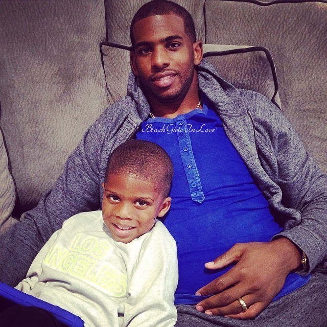 blackgirlsinlove:  NBA player Chris Paul and his wife Jada Crawley. The two met in