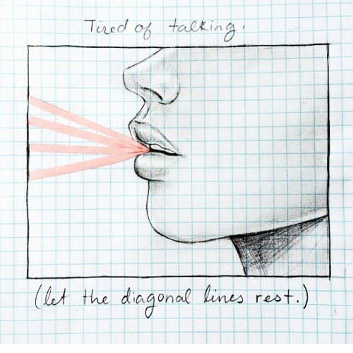 ebriosity: 5.6.16 - journal  Tired of talking.  Let the diagonal lines rest.