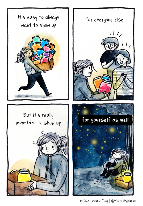 wheresmybubble:Show up for yourself too ⭐️.My Books - debbietung.com/books